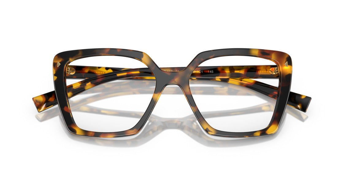 Prada 0Pr 16Zv Oversized Tortoiseshell Square Frame Eyeglasses
