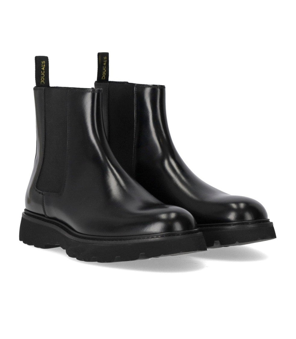 Doucal's Horse Black Chelsea Boot