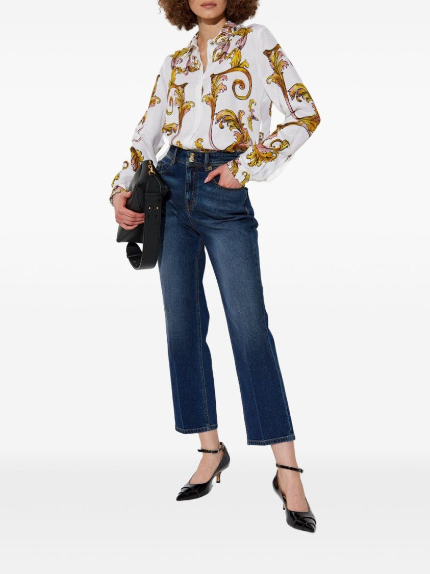 Versace Jeans Couture Long-Sleeved Shirt With Concealed Button Fastening