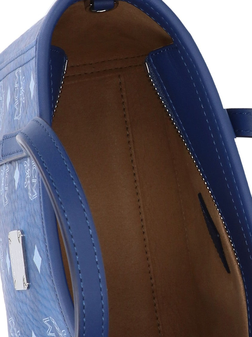 Mcm Small "Toni Shopper" Tote Bag – Blue