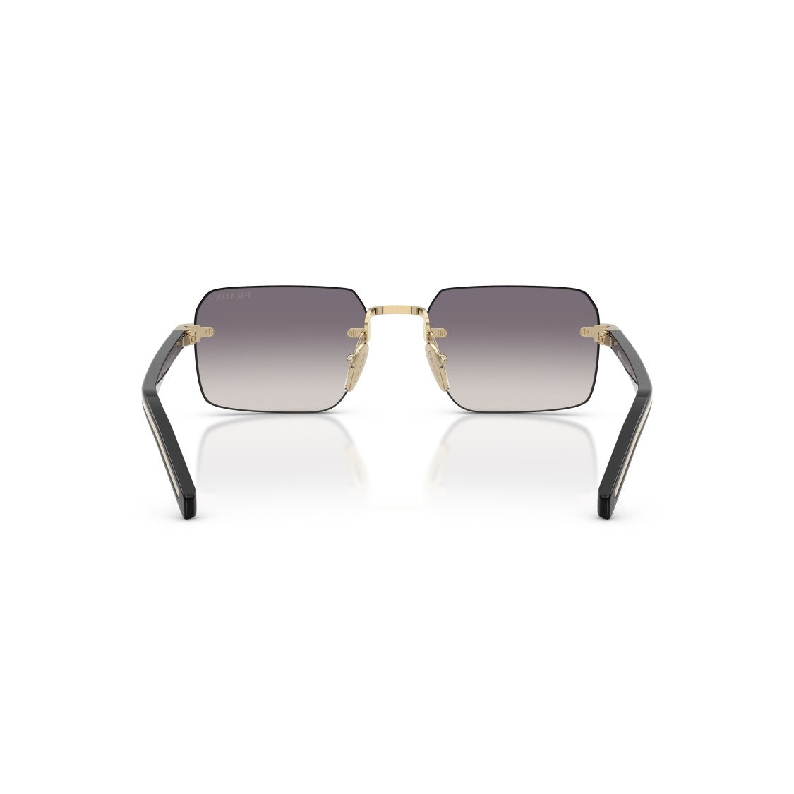 Prada 0Pr D55s Rimless Rectangular Sunglasses