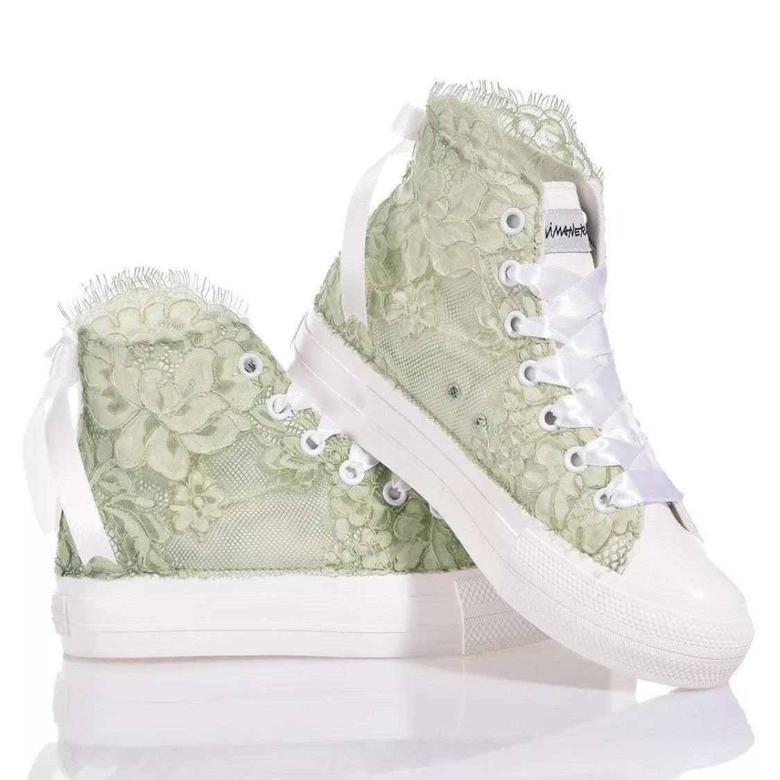 Mimanera Airlines Platform Green Amabel Sneakers