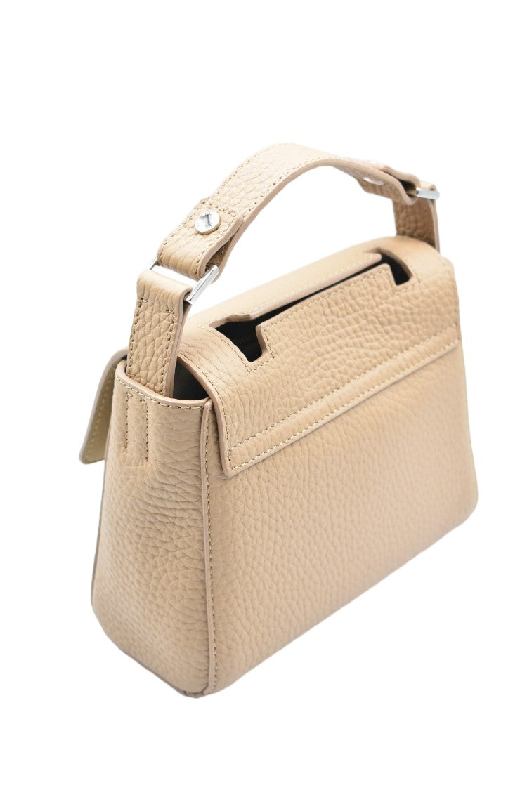 Orciani Beige Sveva Soft Mini Practical Handbag