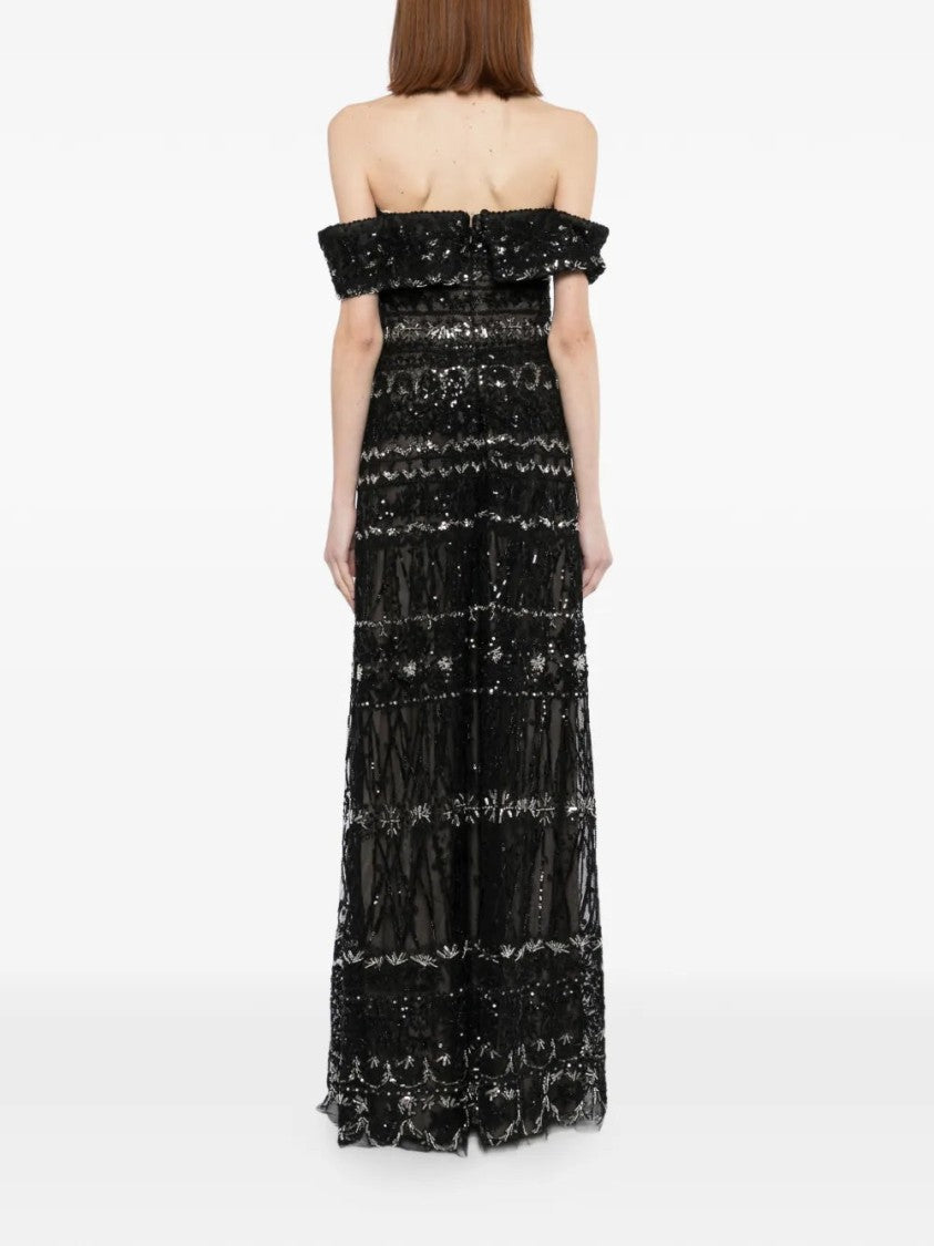 Saiid Kobeisy Beaded Tulle Dress