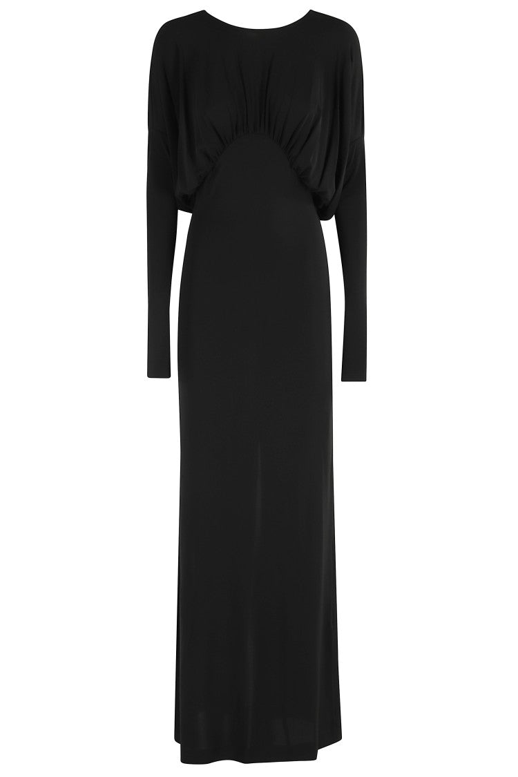 Semi Couture Fitted Midi Dress With Kimono Sleeves