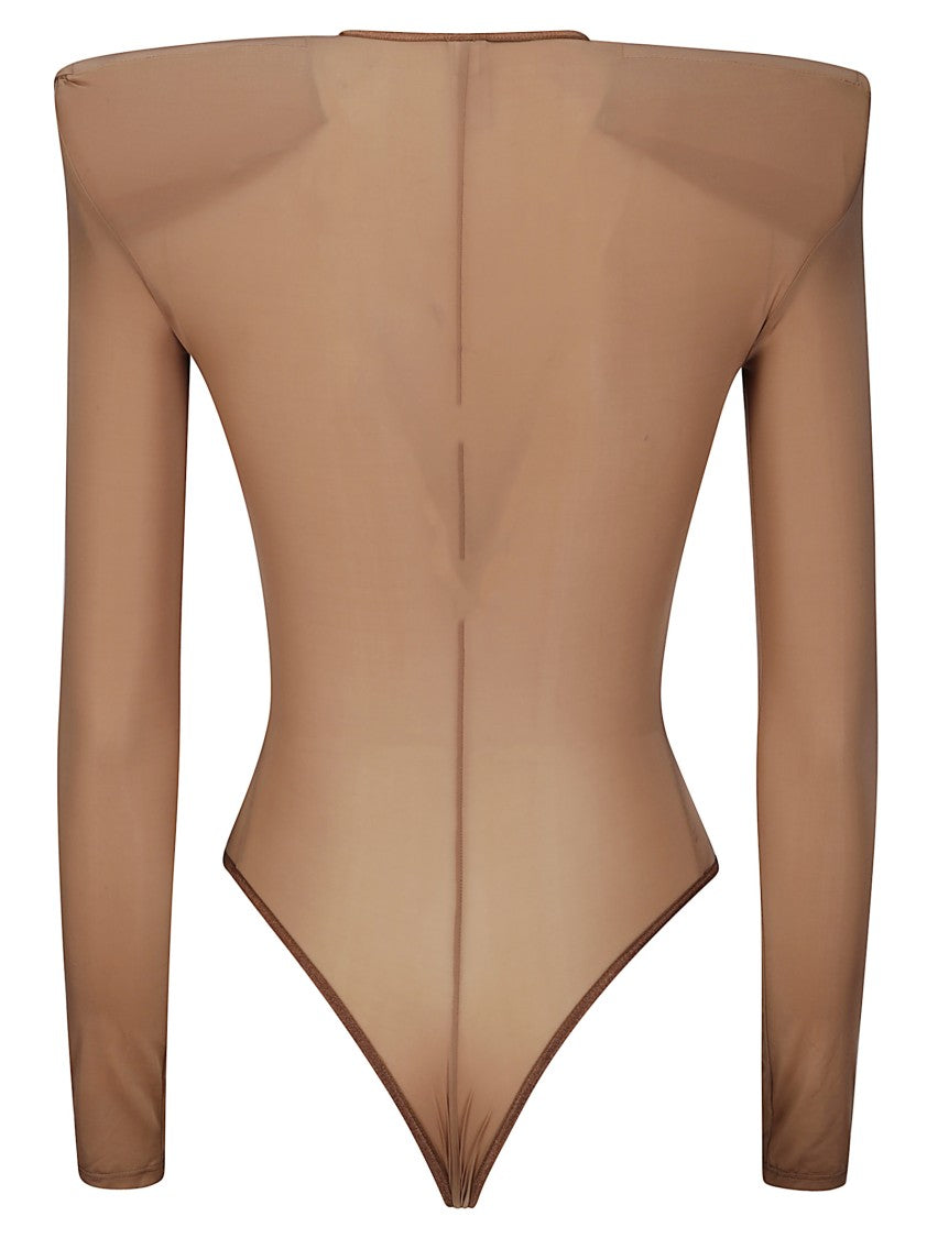 Vaquera Second Skin Crew Neck Bodysuit With Versatile Shoulder Straps
