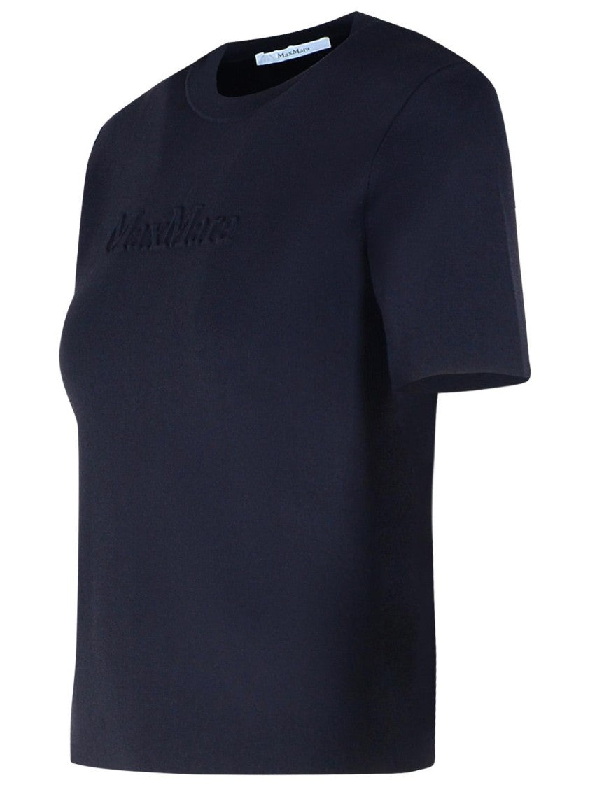 Max Mara Segale' Black Viscose Blend T-Shirt