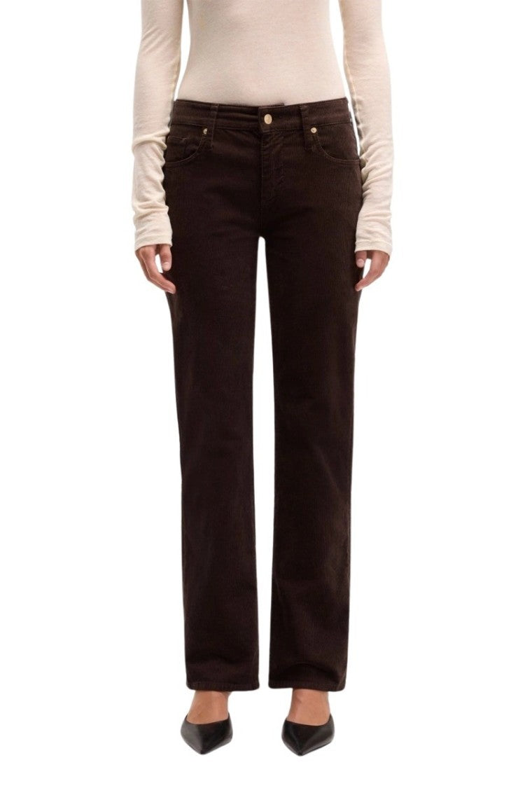 7 For All Mankind Straight-Leg Corduroy Pants With Classic Five-Pocket Design