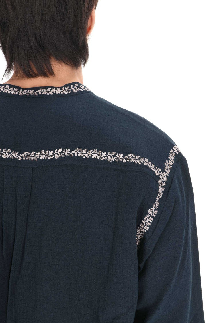Isabel Marant Cizalie Embroidered Cotton Gauze Bohemian Blouse