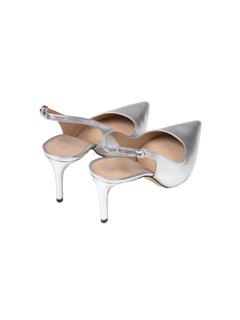 Stuart Weitzman Stuart Power 75 Pointed-Toe Slingback Pumps