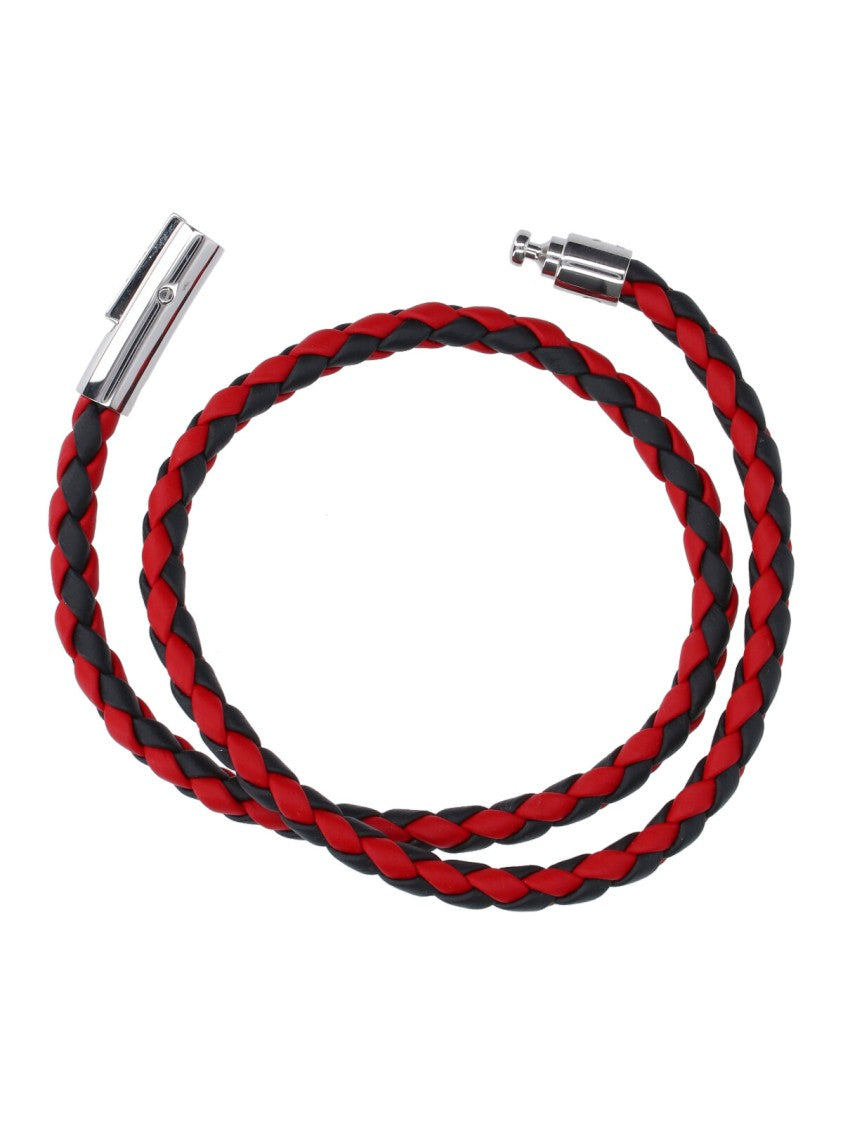 Tod's "My Colors" Calfskin Bracelet Red