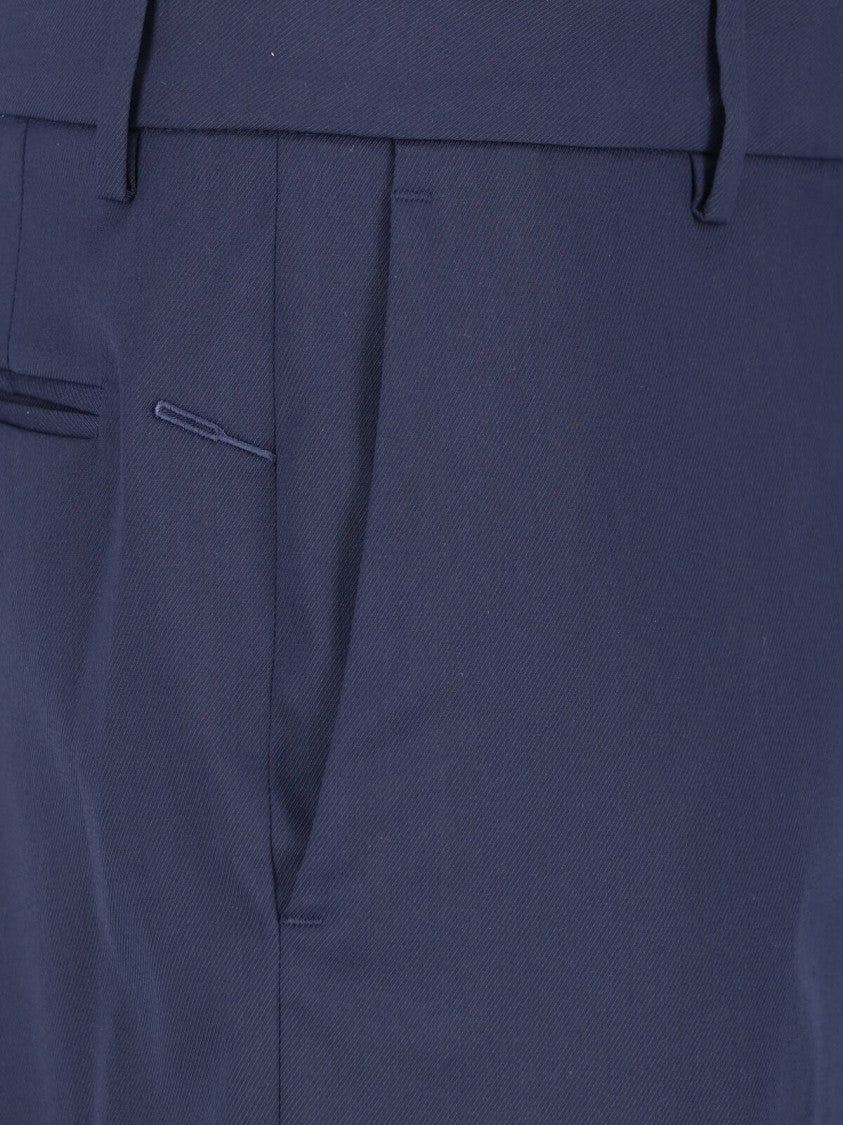 Cruna Grey Tailored Cropped Cuffed Trousers