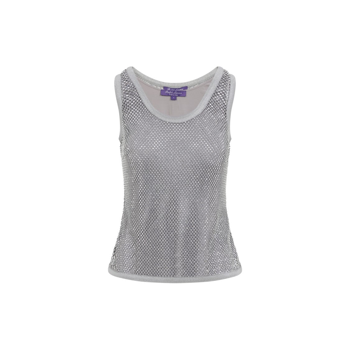 Polo Ralph Lauren Crystal-Embellished Silver Melony Blouse
