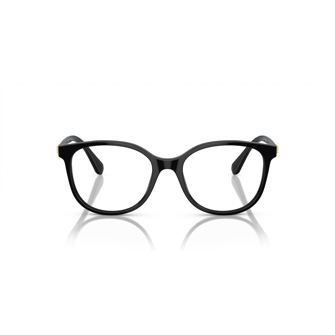 Swarovski 0Sk2002 Rounded Square Frame Eyeglasses With Gold Accents