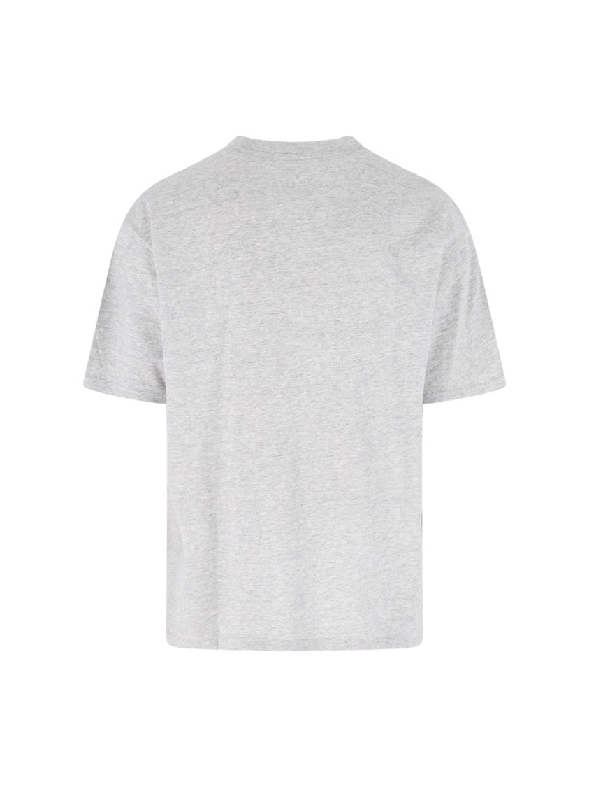 Maison Margiela Crew Neck T-Shirt With Unique Creased Bird Print
