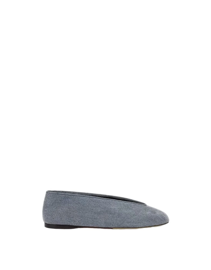 Moschino Textured Fabric Slip-On Mules