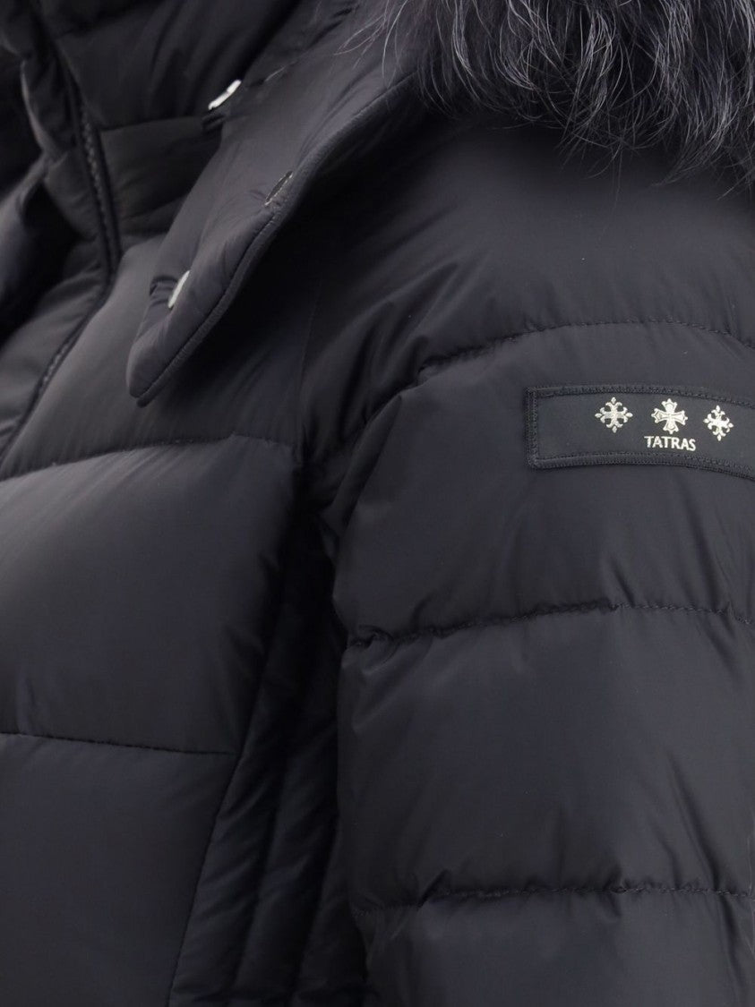 Tatras Quilted Down Coat With Detachable Fur-Trimmed Hood