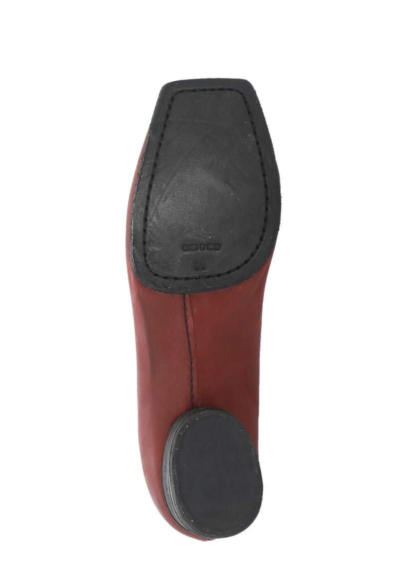 Uma Wang Bordeaux Leather Shoes