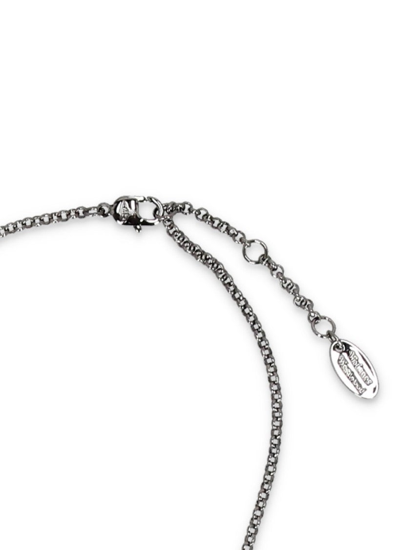 Vivienne Westwood Silver Mini Bas Relief Brass Necklace