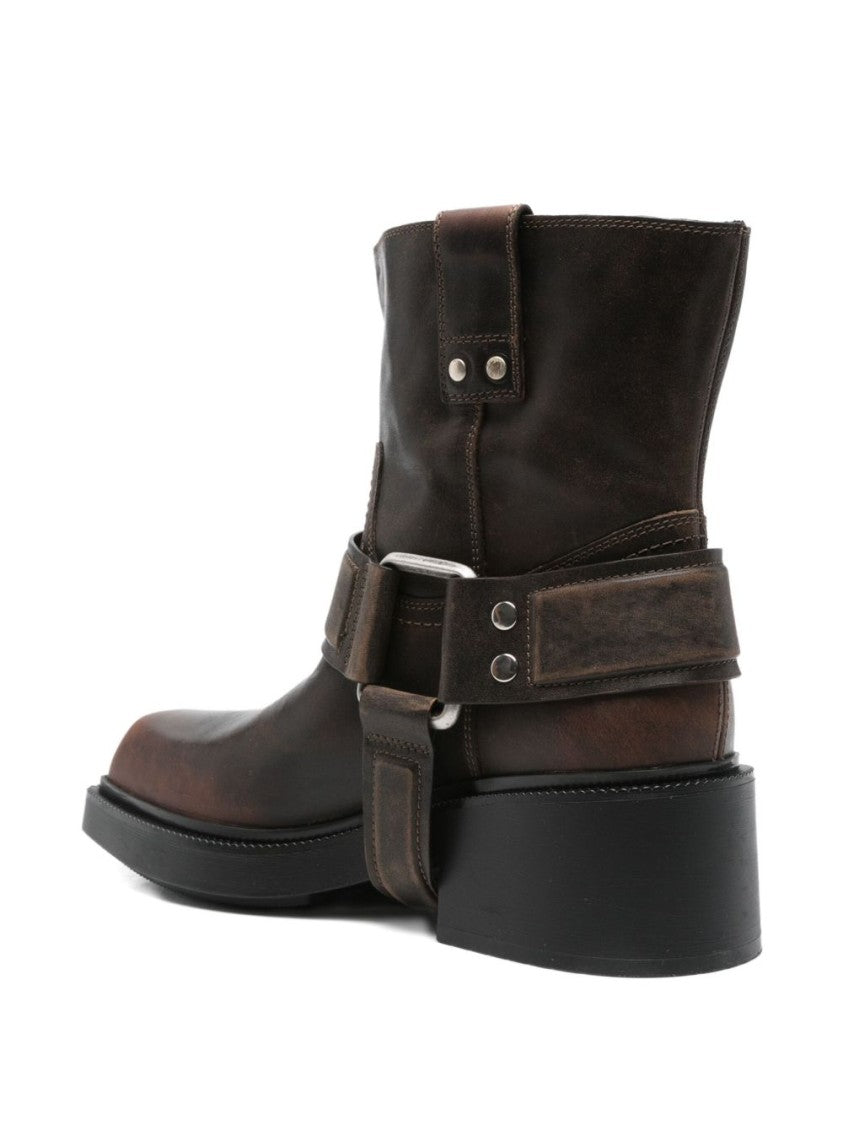 Vic Matié Silk And Nylon Blend Ankle Boots