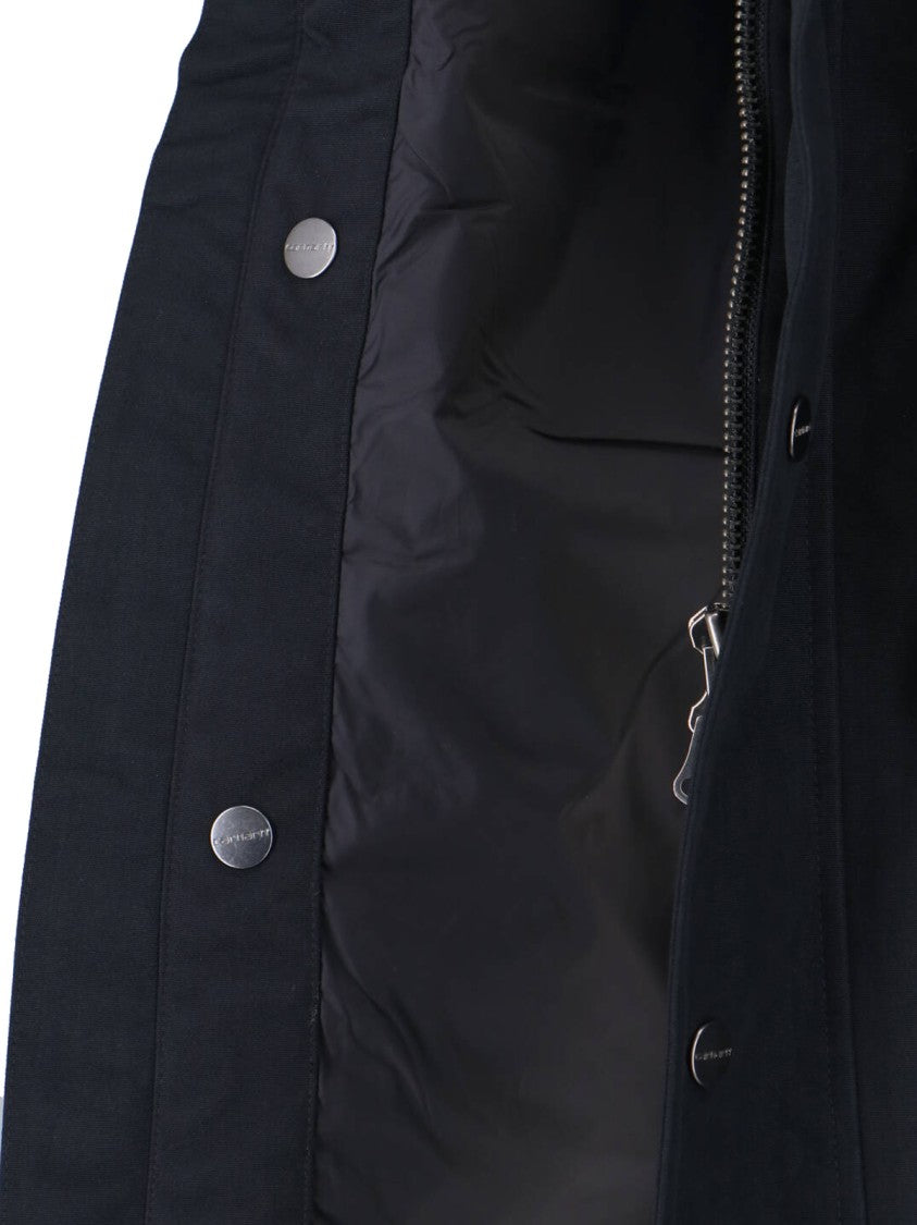 Carhartt Wip Black Clapton Structured Four Pocket Jacket