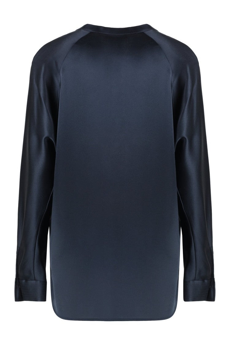 Vince Band Collar Blouse