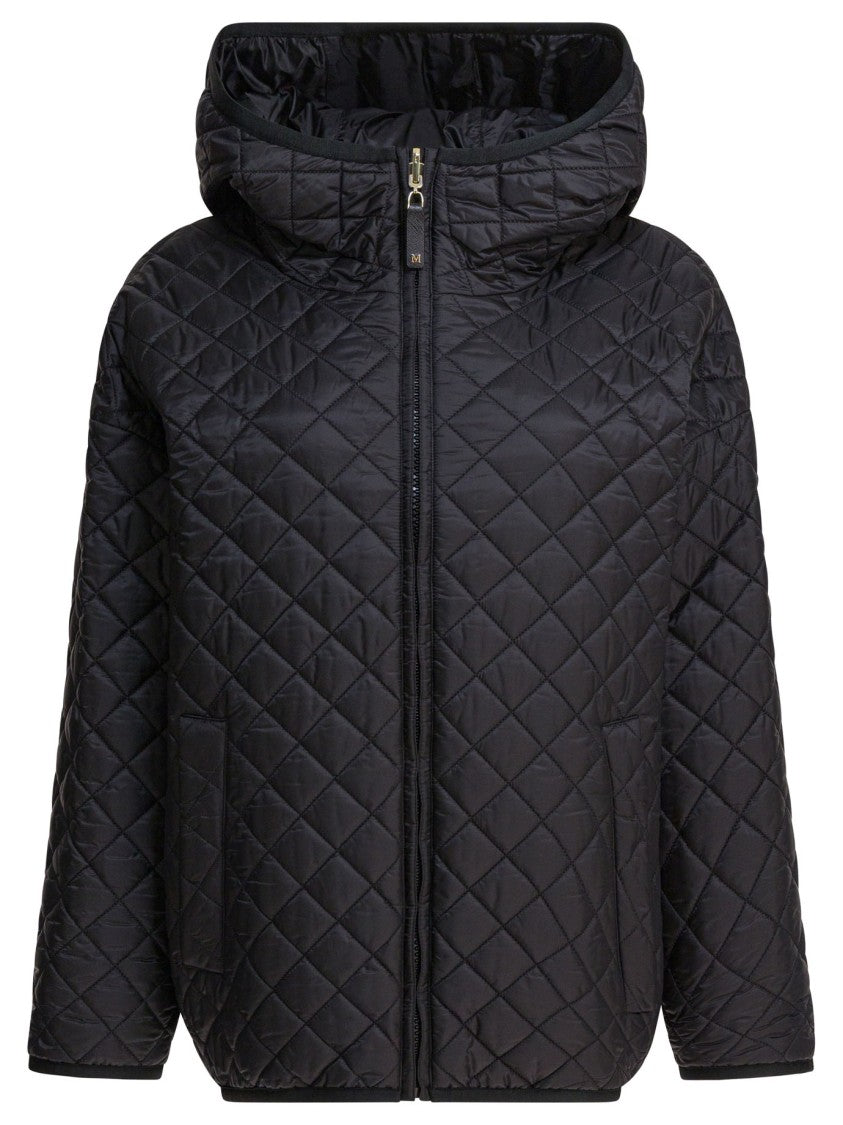 Max Mara Reversible Padded Coat With High Collar