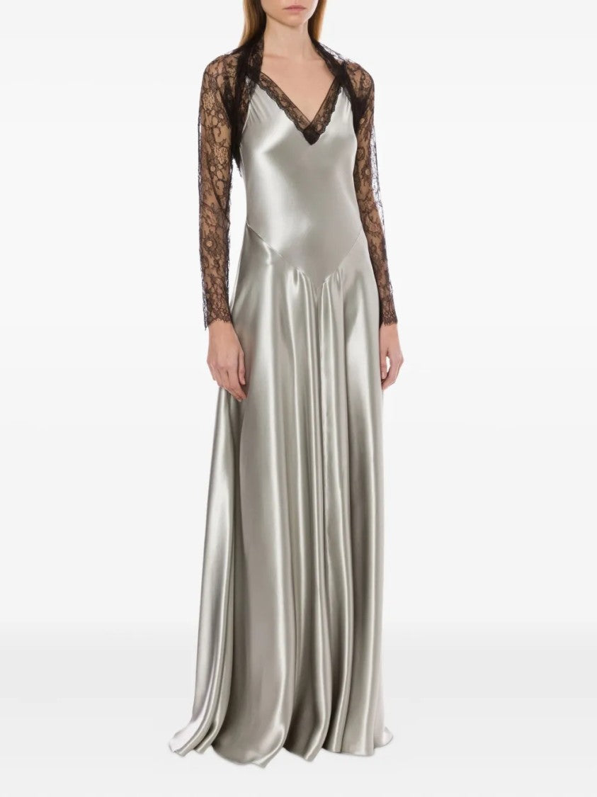 Alberta Ferretti Flowing Silhouette Delicate Draping Dress