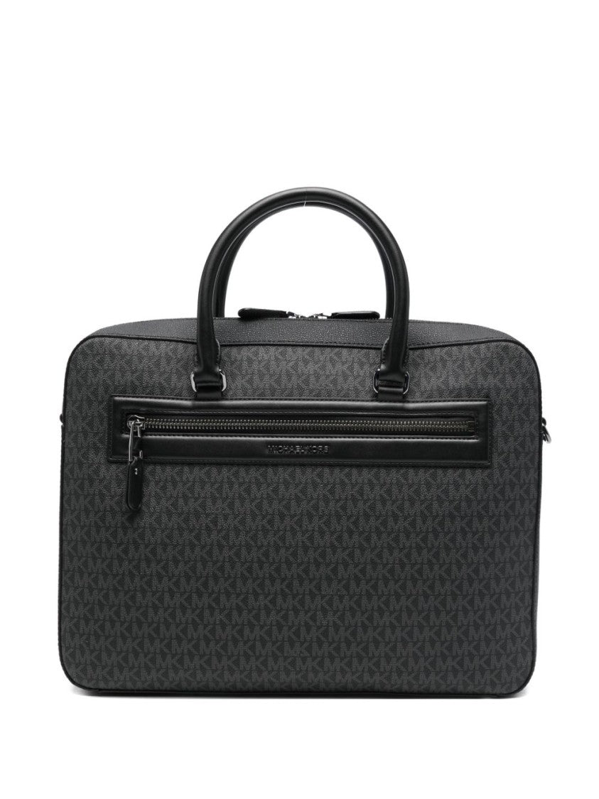 Michael Kors Black Grey Jet Set Backpack