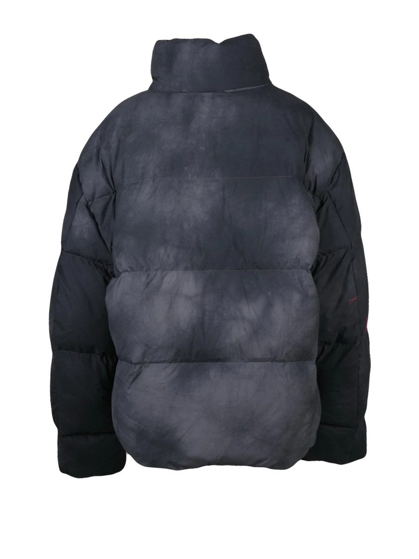 Diesel Grey Nylon Down Jacket