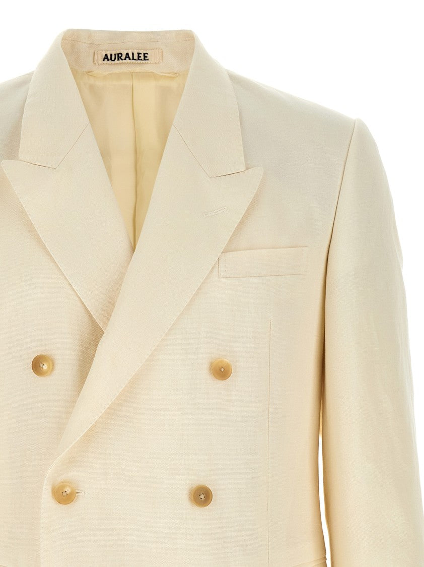 Auralee Double-Breasted Blazer