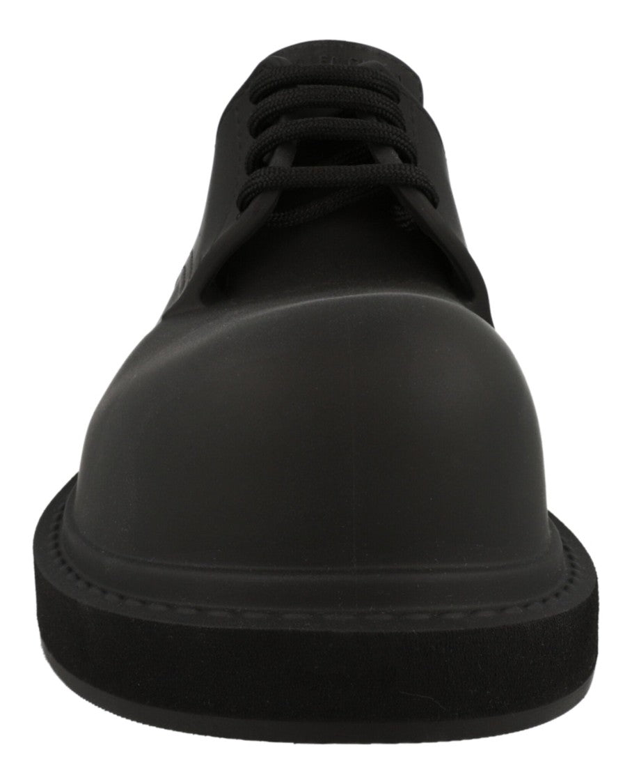 Balenciaga Chunky Derby Shoes With Rugged Block Heel And Matte Finish