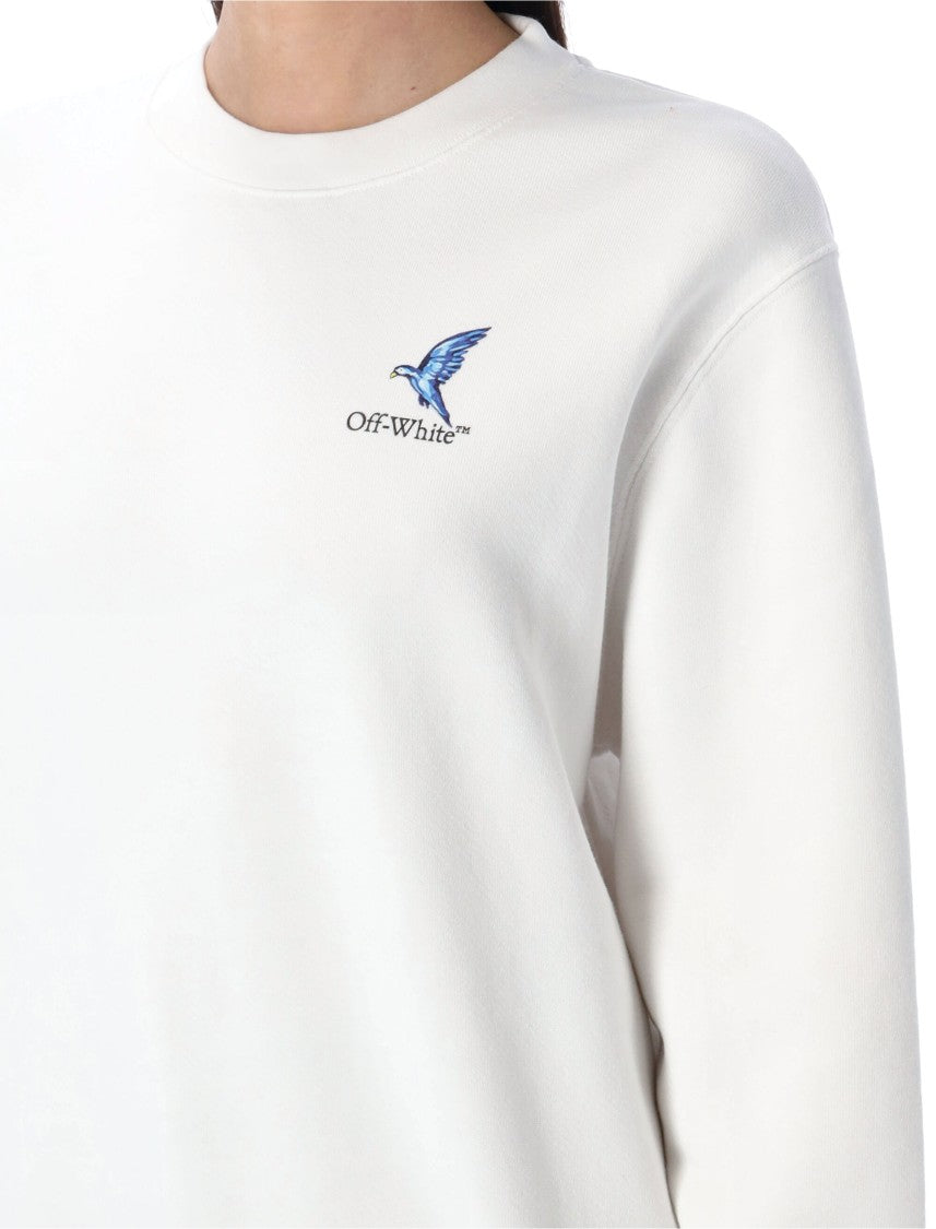 Off-White Fresco Arrow Cre Neck Sweatshirt
