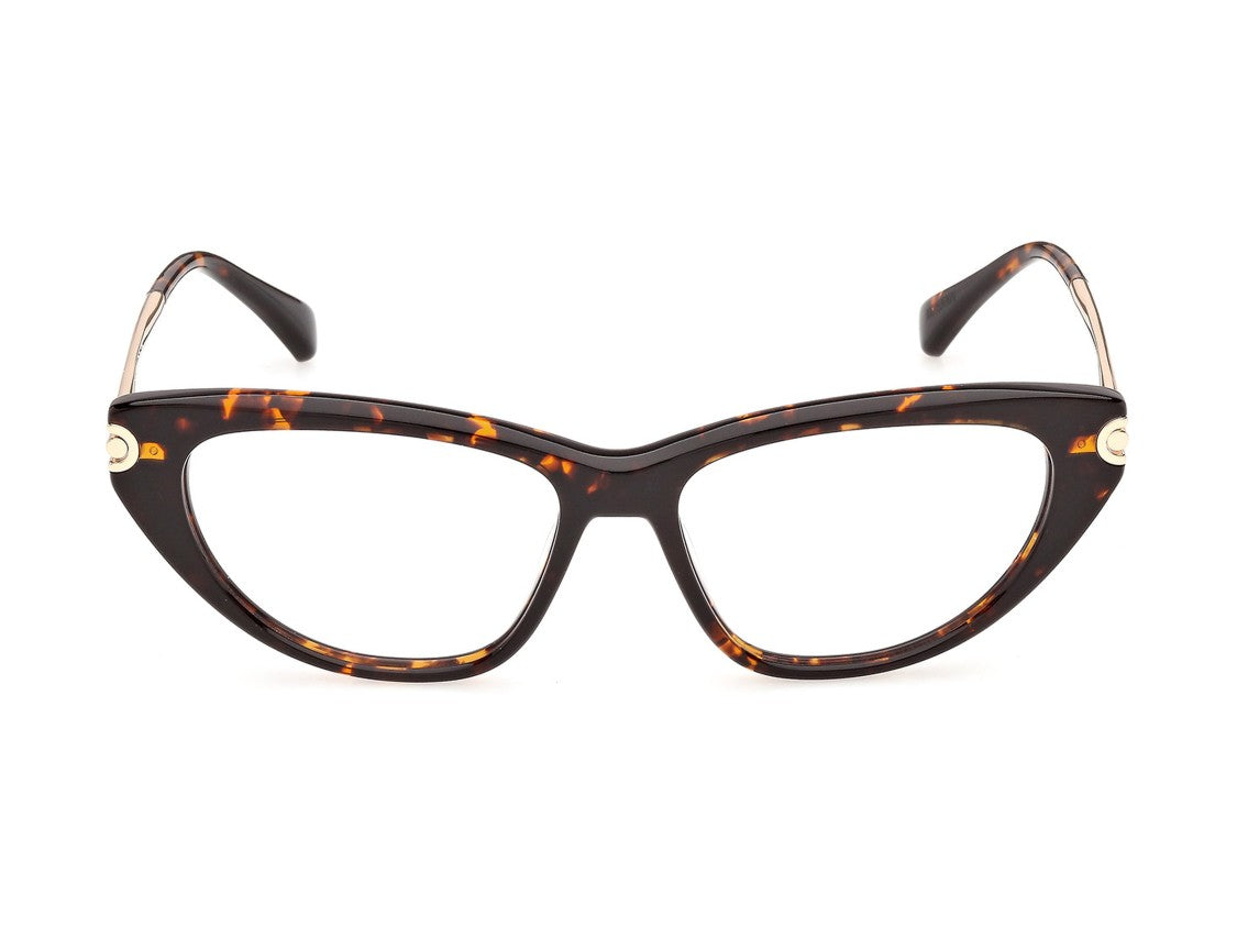 Max Mara Mm5254 Bold Tortoiseshell Gold Temple Cat-Eye Sunglasses