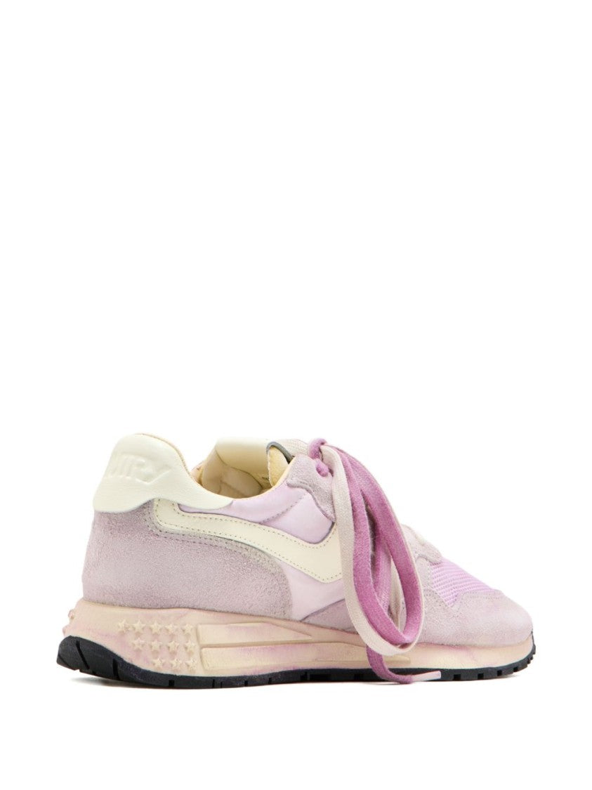 Autry Lilac Sneakers With Contrasting Panels And Charm Detail