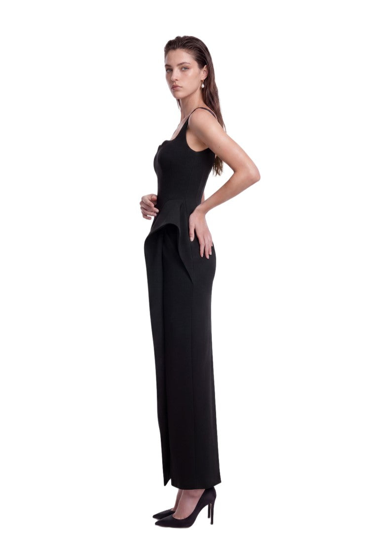 Saiid Kobeisy Asymmetric Draped Dress With Sculpted Sweetheart Neckline