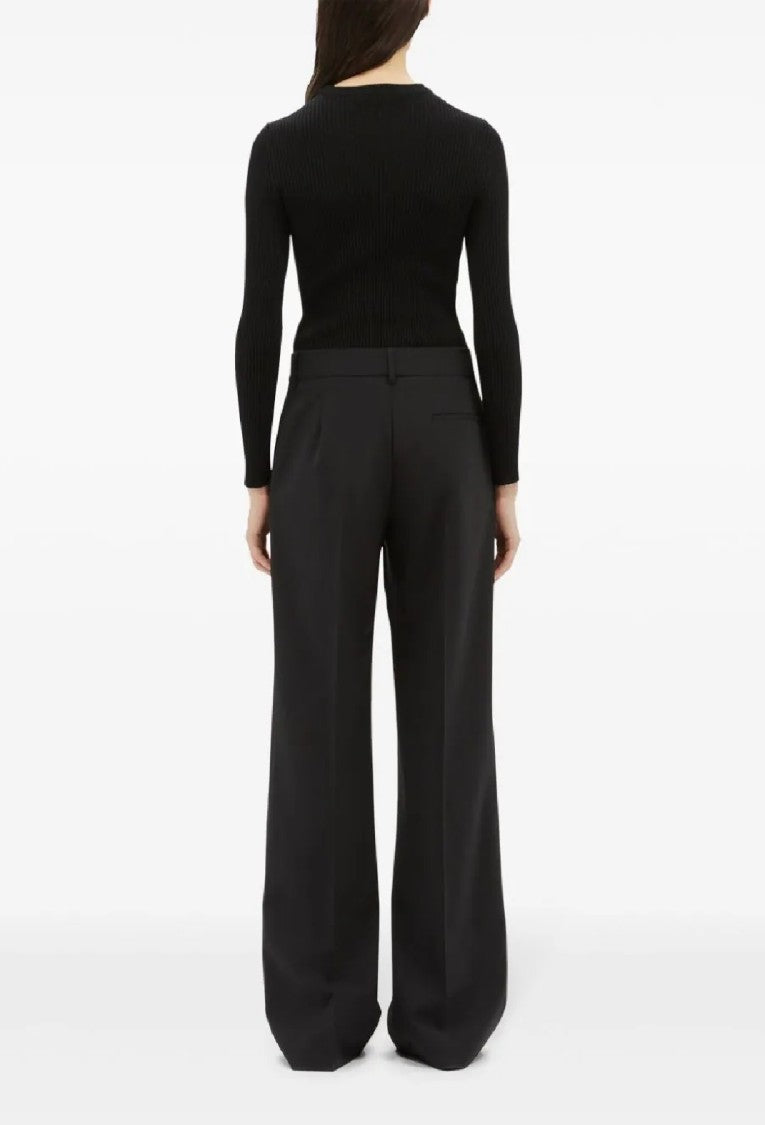 Msgm Wide Leg Tailored Trousers