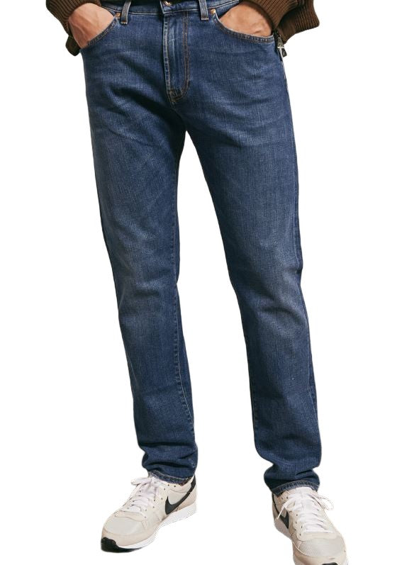 Roy Rogers Medium Wash Denim Jeans With Regular Fit