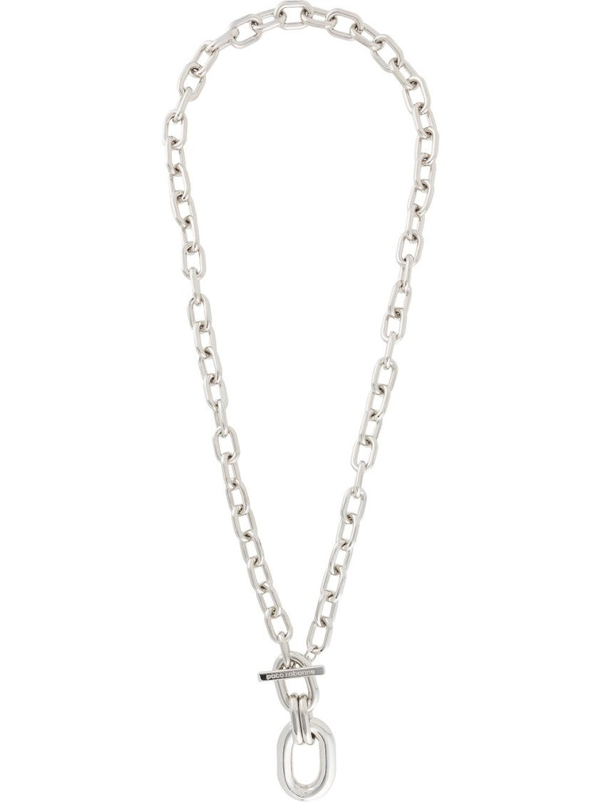 Rabanne Oversized Loop Pendant Necklace On Xl Link Chain