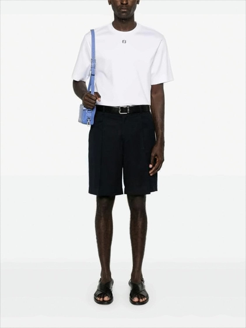 Fendi Classic Cotton T-Shirt With Minimalist Logo Detail