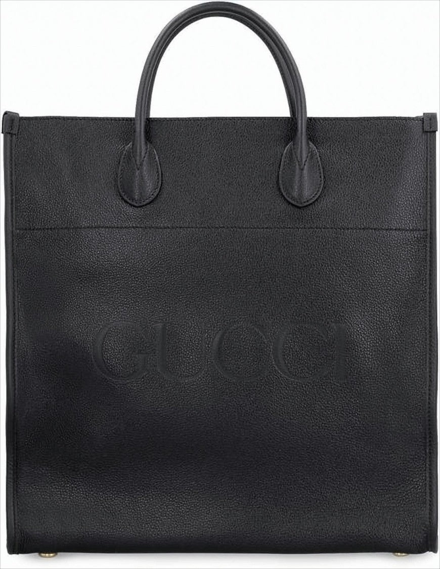 Gucci Textured Leather Tote Bag