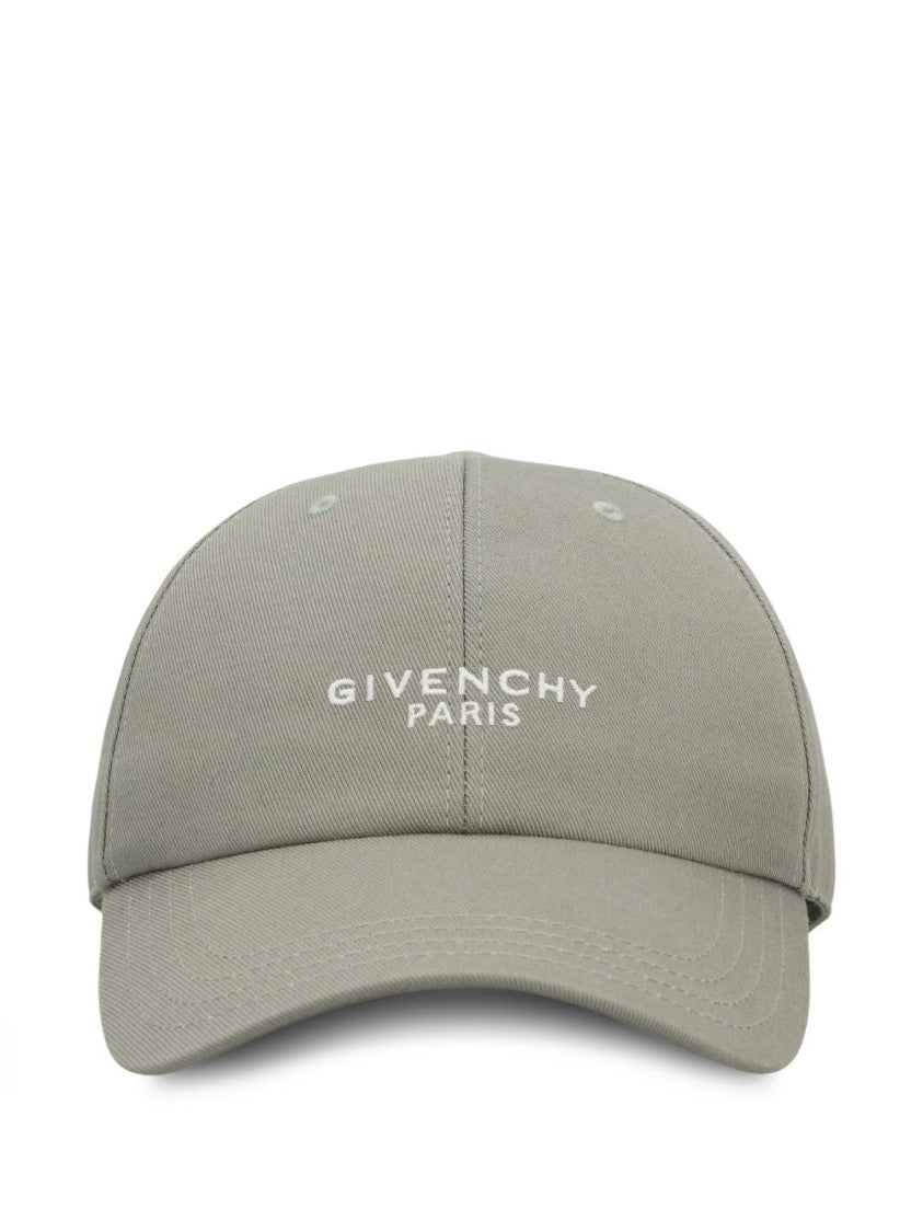 Givenchy Sage Green Embroidered Logo Adjustable Hat