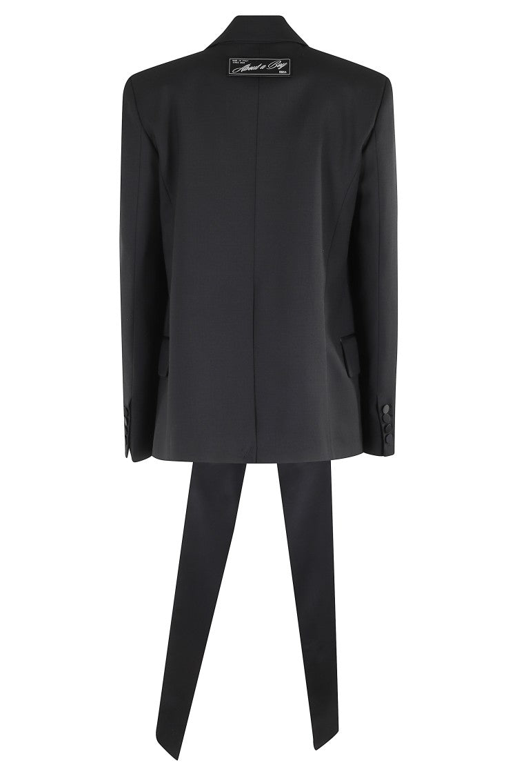 Erika Cavallini Tailored Black Blazer With Classic Lapel