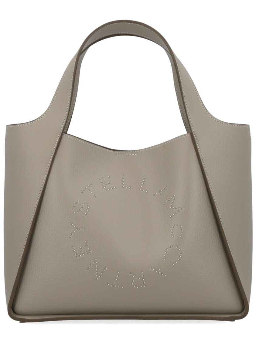 Stella Mccartney Trapezoidal Perforated Logo Tote Bag
