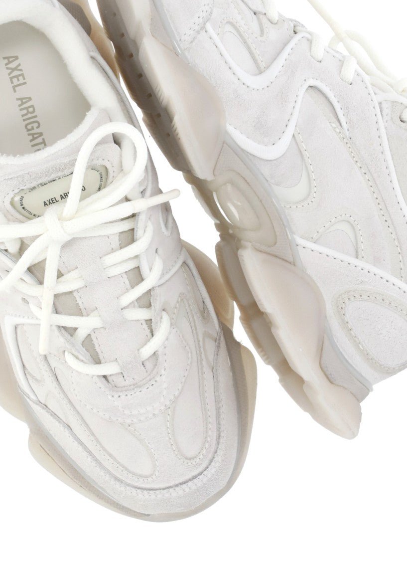 Axel Arigato Ivory Eris Suede-Blend Sneakers