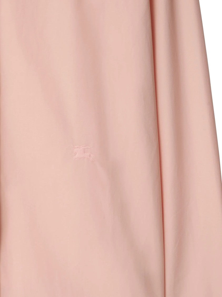 Burberry Pastel Pink Equestrian Knight Cotton Poplin Shirt