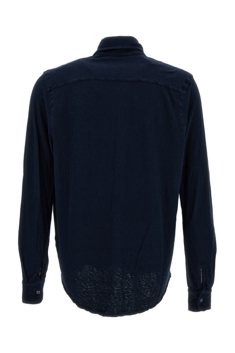 Original Vintage Long-Sleeved Cotton And Linen Sweater