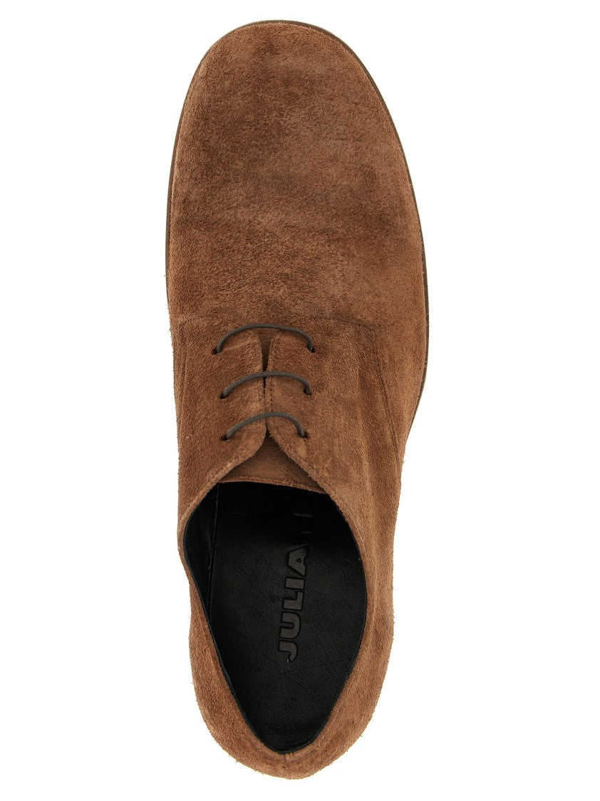 Julian Brown Suede Lace-Up Shoes