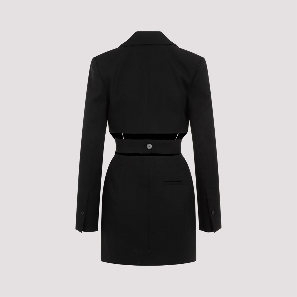Jacquemus La Robe Bari Black Wool Mini Dress