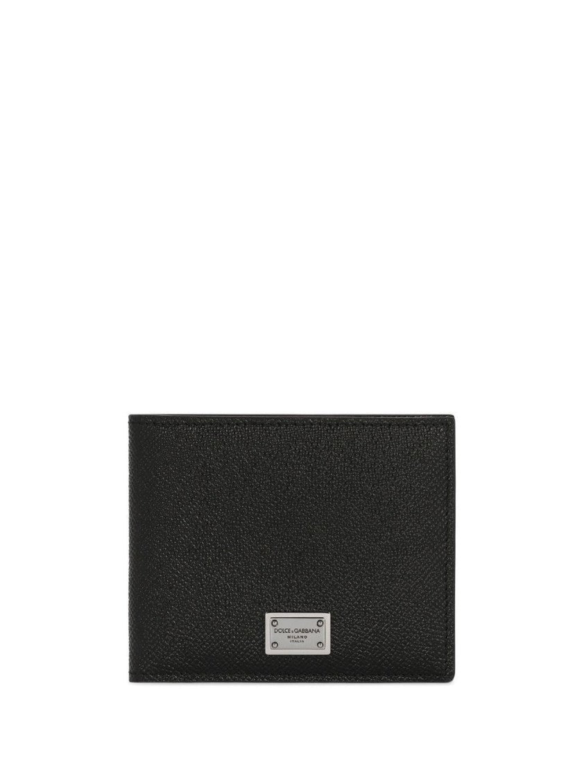 Dolce & Gabbana Black Calf Leather Card Holder